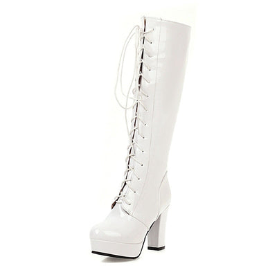 Buty gotyckie na platformie Kawaii - czarne